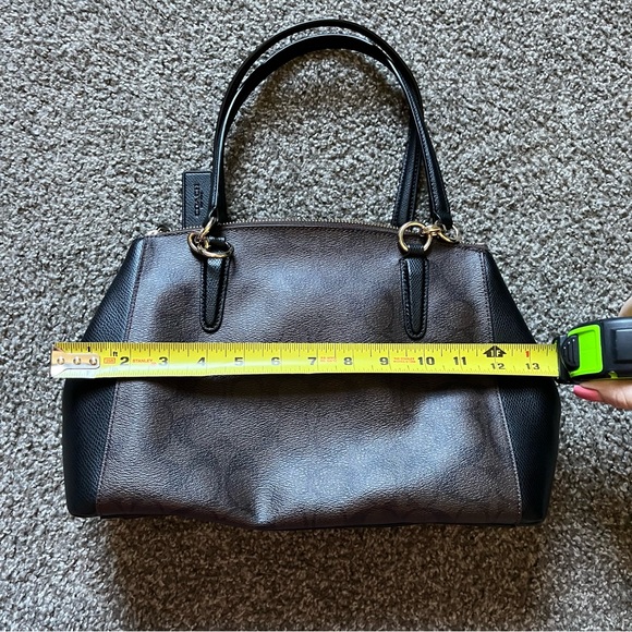 Black brown and gold Coach Purse - Picture 3 of 9